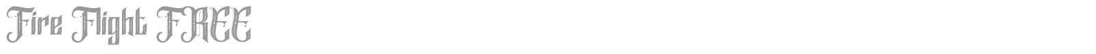 Fire Flight font preview